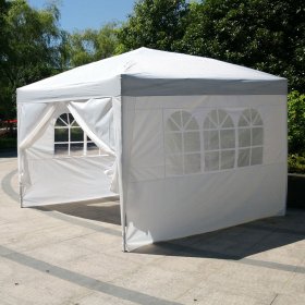 Ktaxon EZ POP-UP Party Wedding Tent Folding Gazebo Beach Canopy W/Carry Bag 10'x10'