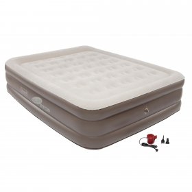 Coleman SupportRest Double-High Air Mattress with 120 V Handheld Pump, Queen