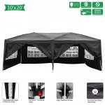 Ktaxon 10'x20' Pop up Party Tent Wedding Event Tent Canopy Black