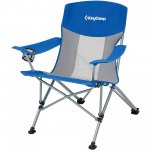KingCamp Folding Camping Chairs Portable Lightweight Lawn Chairs with Cup Holder Supports 300 lbs for Adult Blue