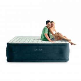 Intex 24" Dream Lux Pillow Top Dura-Beam Airbed Mattress with Internal Pump Queen