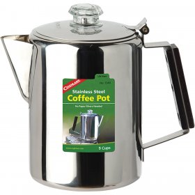 Coghlan'S 9-Cup Coffee Percolator, 1340, Stainless Steel