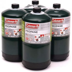 Coleman Propane Fuel, 16 oz, Propane Camping Cylinde 4-Pack
