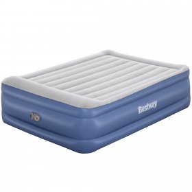 Bestway: Tritech Queen 22" Air Mattress Built-in AC Pump, Auto Inflation & Deflation, Firm Comfort Level, Antimicrobial, 2 Person, Weight Capacity 661 lbs.