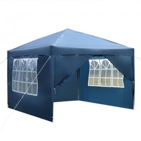 Ktaxon 10'x10' Pop Up Gazebo Canopy Wedding Party Tent Blue-4