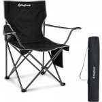 KingCamp Lightweight Camping Chairs Folding Chairs Portable Lawn Chairs Fold Up Patio Chair for Adults Black