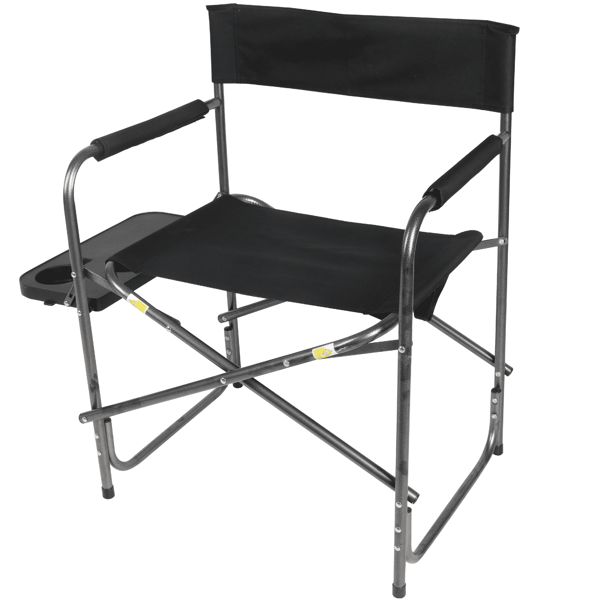 Ozark Trail Director s Chair with Side Table, Black, Outdoor