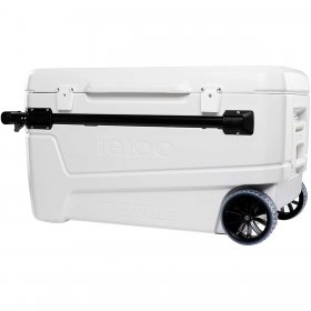 IGLOO Sunset Glide 110 qt. Roller Hard Cooler White