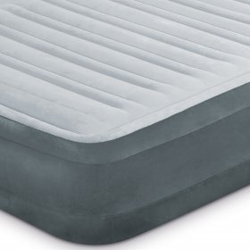 Intex Queen 13" Mid Rise Dura Beam Plus Series Airbed Mattress with Built In Pump