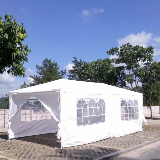 Ktaxon 10\' x 20\' Party Tent Wedding Canopy Gazebo Wedding Tent Pavilion w/6 Sides 2 Doors