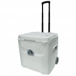 Igloo 52 Qt 5-Day Marine Ice Chest Cooler with Wheels, White