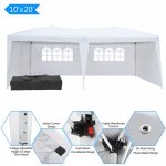 Ktaxon 10'x 20' Pop up Wedding Party Tent with 4 Sides White
