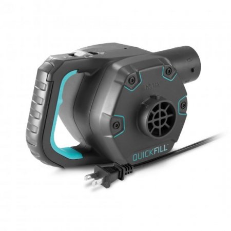 Intex Quick-Fill AC Electric 120 V Air Pump, Black, 6.1" x 10.4" x 5.6'