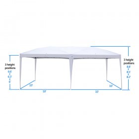 Ktaxon 10'X20' Pop up Wedding Party Tent Foldable Gazebo Canopy White