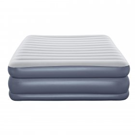 Ozark Trail Tritech QuadComfort 18in Air Mattress Antimicrobial Coating with Built-in AC Pump, Queen