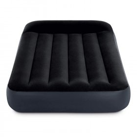Intex Dura Pillow Rest Classic Blow Up Mattress Air Bed with Built in Pump, Twin