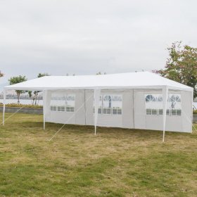 Ktaxon 10'x30' Canopy Wedding Party Tent Outdoor Gazebo White 5 Sidewalls