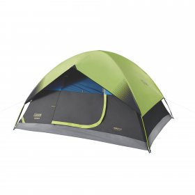 Coleman 4-Person Sundome Dark Room Dome Camping Tent with Easy Setup