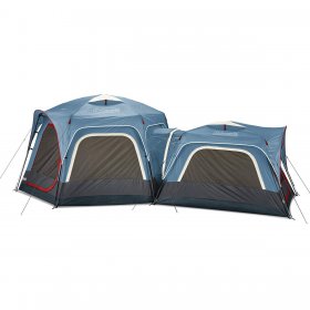 Coleman 3-Person & 6-Person Connectable Tent Bundle | Connecting Tent System with Fast Pitch Setup Set of 2 Blue