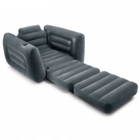 Intex Inflatable Pull Out Sofa Chair Sleeper w/ Twin Sized Air Mattress (3 Pack)