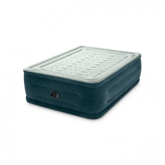 Intex 24\" Dream Lux Pillow Top Dura-Beam Airbed Mattress with Internal Pump Full