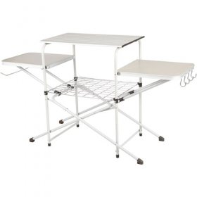 Ozark Trail Camp Kitchen Cooking Stand with Three Table Tops
