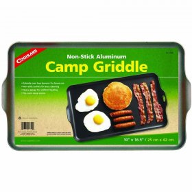 Coghlan's Two Burner Non-Stick Camp Griddle, 16.5 x 10-Inches Black