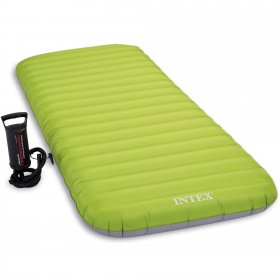 Intex Junior Twin Roll 'n Go Airbed Travel Mattress with Handheld Pump