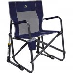 Gci Outdoor Freestyle Portable Folding Rocking Chair, Indigo Blue