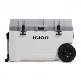 Igloo 75-Quart Rugged Performance Cooler with Wheels, Gray and White