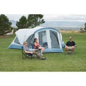 Coleman? 4-Person Carlsbad? Dark Room? Dome Camping Tent with Screen Room, 2 Rooms, Green