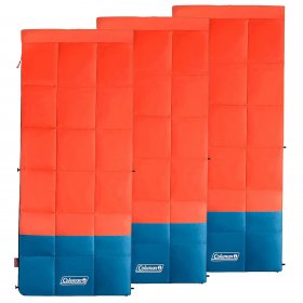 Coleman Kompact Lightweight 40 Degree Camping Hiking Sleeping Bag (3 Pack)