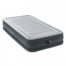 Intex Comfort Deluxe Dura-Beam Plush Airbed Mattress with Built-In Pump, Twin