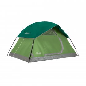 Coleman Sundome 2-Person, 5 x 7 x 4 feet, WeatherTec Camp Tent, Spruce Green