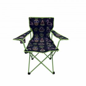 Ozark Trail Camping Chair, Neon Green and Blue