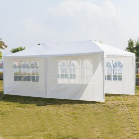 Ktaxon Wedding Party Tent Canopy Tent for Party Bbq 10x20ft 4 Sides White