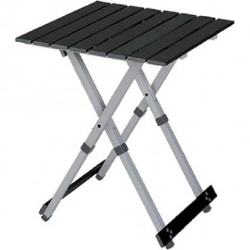 Gci Outdoor 20 in. Outdoor Compact Camp Table, Black Chrome