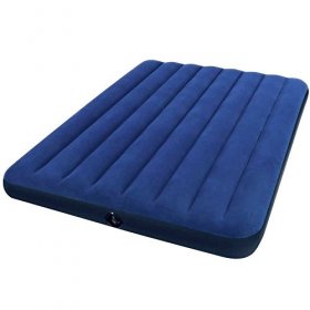 Intex Downy Folding Air Mattress, with Built-in Pump, Full