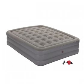 Coleman GuestRest Double High Air Mattress with External Pump Gray