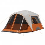 Core Equipment 6 Person Straight Wall Cabin Tent with Screen Room