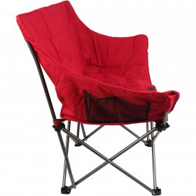 Ozark Trail Camping Love Seat Chair, Red, Adult use