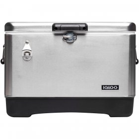 IGLOO Legacy 54 qt. Hard Cooler Stainless Steel