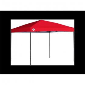 Quik Shade 157377DS ST100 10 x 10 ft. Straight Leg Canopy, Red Cover Black Frame