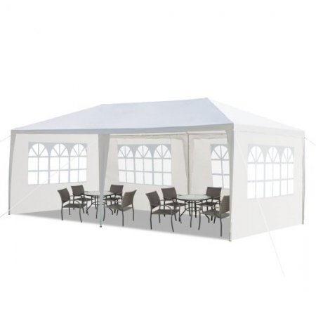 Ktaxon 10'x 20' Party Tent Outdoor Gazebo Wedding Canopy Camping Tent BBQ Canopy