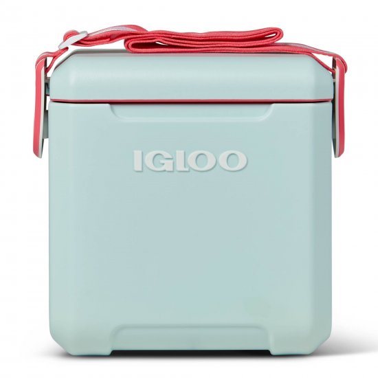 Igloo 11 Qt Tag-a-Long Hard Sided Cooler, Blue Aqua and Red