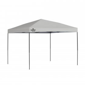 Quik Shade 167599DS 10 x 10 ft. ST100 Straight Leg Canopy Gray & Black