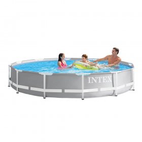 Intex 12 Ft x 30 In Prism Steel Frame Pool | Intex Easy Set Pool Filter Pump