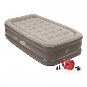 Coleman SupportRest Pillowstop 18" Double-High Airbed with Rechargeable Pump, Twin