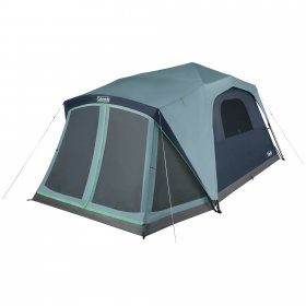 Coleman Skylodge 10-Person Instant Camping Tent With Screen Room, Blue Nights