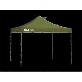 Quik Shade 167549DS SOLO100 10 x 10 ft. Straight Leg Canopy, Olive Cover Gray Frame